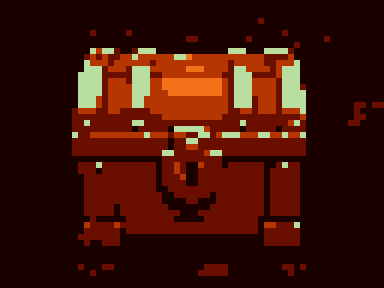 Treasure chest converted with the Autumn palette at 64 columns