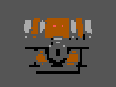 Treasure chest converted with the CGA palette at 64 columns