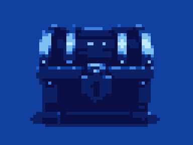 Treasure chest converted with the Ocean palette at 64 columns